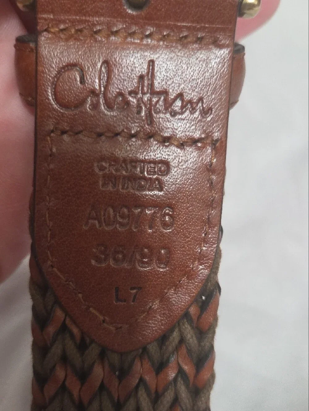 N/A woven leather